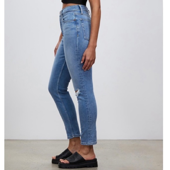 RE/DONE 90s Ultra High Rise Ankle Crop Jeans - Picture 2 of 15